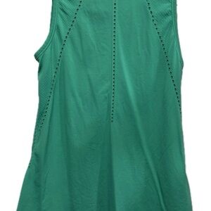 Athleta Tank Top Womens S Green Sleeveless Round Neck Pullover Nylon Athleisure